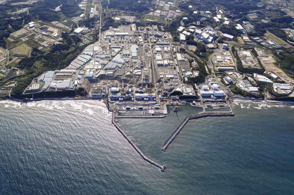 View of the Fukushima Daiichi Power Plant on the day the treated water began to be released. (©Kyodo)